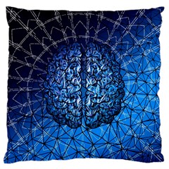 Brain Web Network Spiral Think Large Flano Cushion Case (One Side)