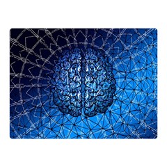 Brain Web Network Spiral Think Double Sided Flano Blanket (Mini) 