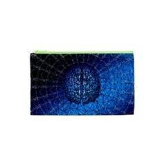 Brain Web Network Spiral Think Cosmetic Bag (XS)