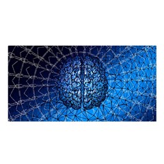 Brain Web Network Spiral Think Satin Shawl