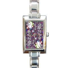 Web Network Abstract Connection Rectangle Italian Charm Watch