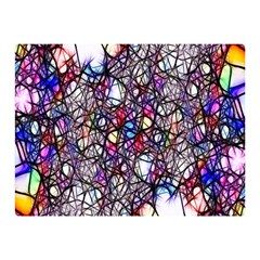 Web Network Abstract Connection Double Sided Flano Blanket (mini)  by Vaneshart