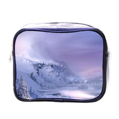 Nature Landscape Winter Snow Mini Toiletries Bag (one Side)