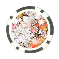 Christmas Star Advent Background Poker Chip Card Guard (10 Pack)