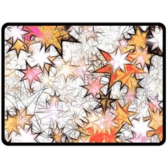 Christmas Star Advent Background Double Sided Fleece Blanket (large)  by Vaneshart