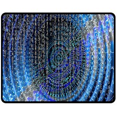 Matrix Technology Data Digital Double Sided Fleece Blanket (medium)  by Vaneshart