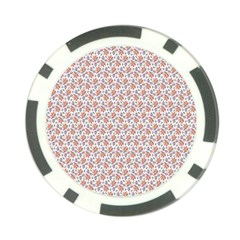 Floral Digital Paper Poker Chip Card Guard (10 Pack)