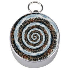 Spiral City Urbanization Cityscape Silver Compasses