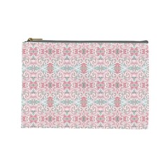 Paper Texture Floral Flowers Cosmetic Bag (large)