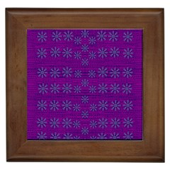 Metal Flower In Fauna Pop Art Framed Tile by pepitasart