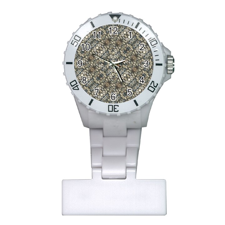 Urban Art Textured Print Pattern Plastic Nurses Watch