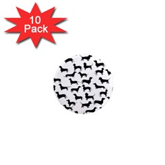 Dachshunds! 1  Mini Magnet (10 Pack) 