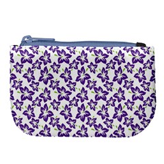 Cute Flowers - Imperial Purple Large Coin Purse by FashionBoulevard