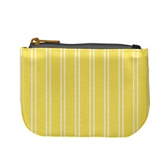 Nice Stripes - Blonde Yellow Mini Coin Purse by FashionBoulevard