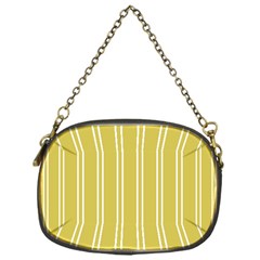 Nice Stripes - Ceylon Yellow Chain Purse (one Side) by FashionBoulevard