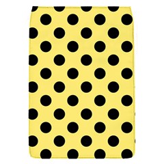 Polka Dots - Black On Blonde Yellow Removable Flap Cover (s) by FashionBoulevard