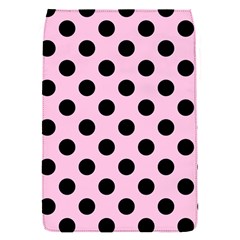 Polka Dots - Black On Blush Pink Removable Flap Cover (s)
