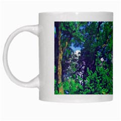 Drawing Of A Summer Day White Mugs by Fractalsandkaleidoscopes