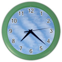 Wavy Cloudspa110232 Color Wall Clock