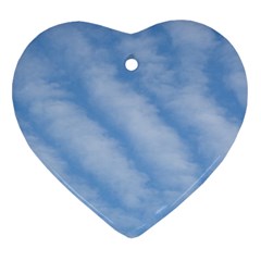 Wavy Cloudspa110232 Heart Ornament (two Sides) by GiftsbyNature