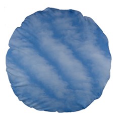 Wavy Cloudspa110232 Large 18  Premium Round Cushions