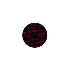 Motivational Phrase Motif Typographic Collage Pattern 1  Mini Buttons