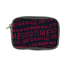 Motivational Phrase Motif Typographic Collage Pattern Coin Purse by dflcprintsclothing