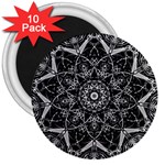 Black And White Pattern 3  Magnets (10 pack)  Front