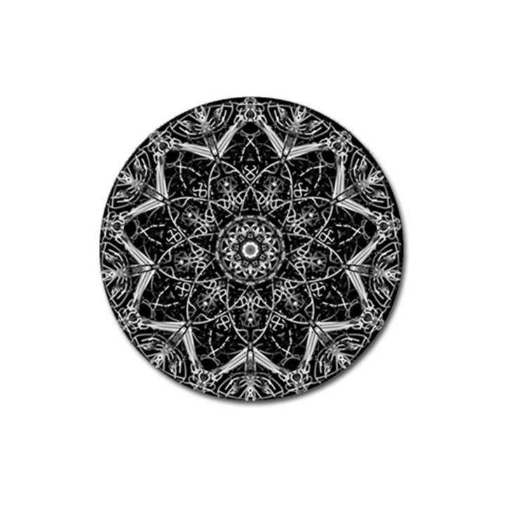 Black And White Pattern Magnet 3  (Round)