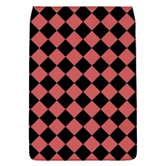 Block Fiesta Black And Indian Red Removable Flap Cover (l) by FashionBoulevard