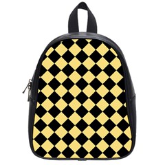 Block Fiesta Black And Mellow Yellow School Bag (small) by FashionBoulevard