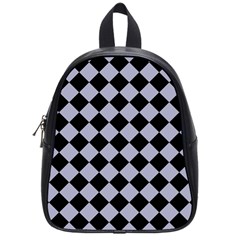 Block Fiesta Black And Silver Grey School Bag (Small)