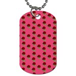 Rose In Mexican Pink Dog Tag (Two Sides) Back