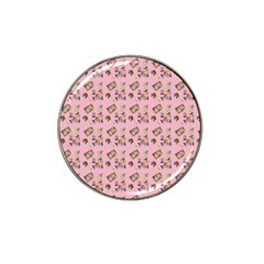 Robin Art Pink Pattern Hat Clip Ball Marker