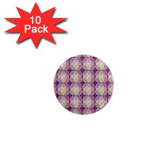 Doily Only Pattern Purple 1  Mini Magnet (10 Pack)  by snowwhitegirl