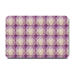 Doily Only Pattern Purple Small Doormat 