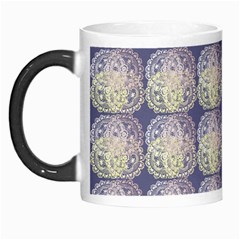 Doily Only Pattern Blue Morph Mugs by snowwhitegirl