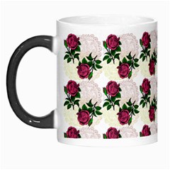 Doily Rose Pattern White Morph Mugs