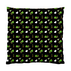 Green Elephant Pattern Standard Cushion Case (one Side)