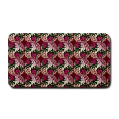 Doily Rose Pattern Red Medium Bar Mats by snowwhitegirl