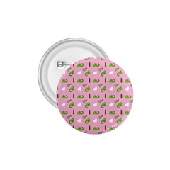 Green Elephant Pattern Pink 1 75  Buttons