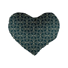 Pattern1 Standard 16  Premium Heart Shape Cushions by Sobalvarro