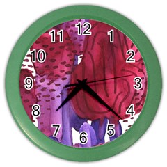 Pattern 17 Color Wall Clock by Sobalvarro