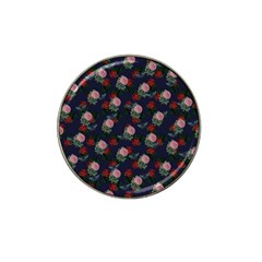 Dark Floral Butterfly Blue Hat Clip Ball Marker (10 pack)