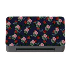 Dark Floral Butterfly Blue Memory Card Reader with CF