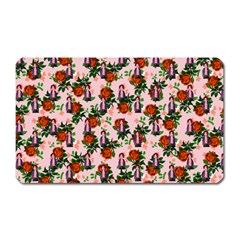 Fiola Pattern Pink Magnet (rectangular)