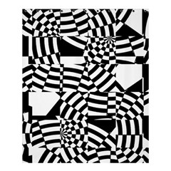 Black And White Crazy Pattern Shower Curtain 60  X 72  (medium)  by Sobalvarro