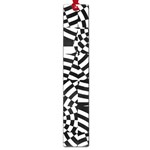Black And White Crazy Pattern Large Book Marks Front