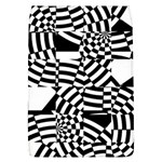 Black And White Crazy Pattern Removable Flap Cover (L) Front