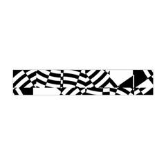 Black And White Crazy Pattern Flano Scarf (mini) by Sobalvarro